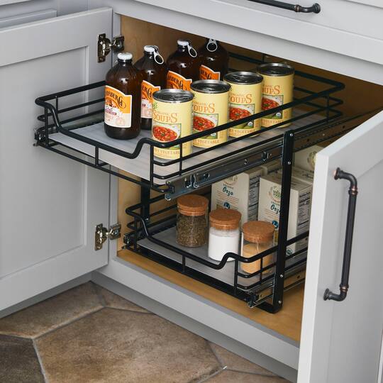 Household Essentials Glidez 2-Tier Cabinet Organizer
